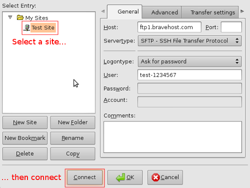 File:FileZilla Site Manager.png