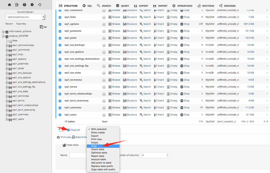 Phpmyadmin droptables.png